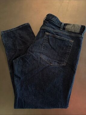 Eddie Bauer Men's Dark Indigo Straight Jeans